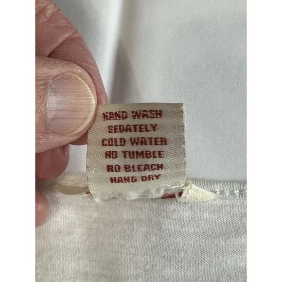 Sundance Tunic Womens PXS White 100% Cotton Crochet Hem & Sleeves Boho Cottage - Picture 15 of 15